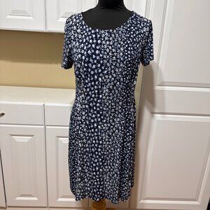 NorthStyle Women's Dress Short Sleeve Pockets Mini Floral Print Knit Dress 10